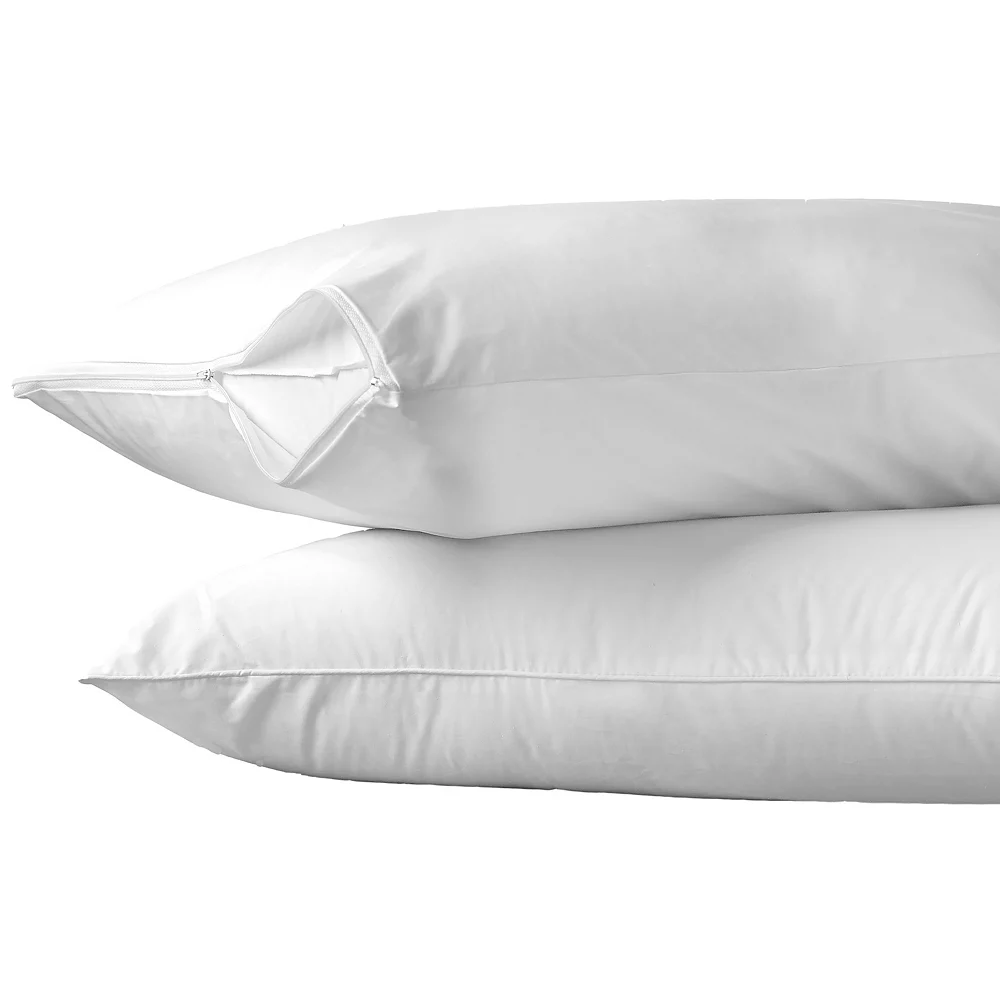 Allerease 2-pack 300 Thread Count Hot Water Washable Pillow Protector - Image 2