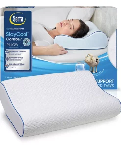 Serta® Stay Cool Gel Memory Foam Contour Pillow