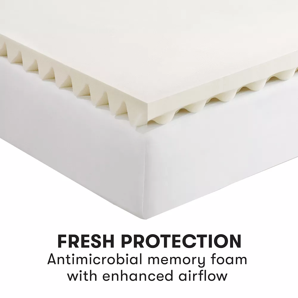 Serta® Comfort Boost 2.5-Inch Memory Foam Mattress Topper - Image 3