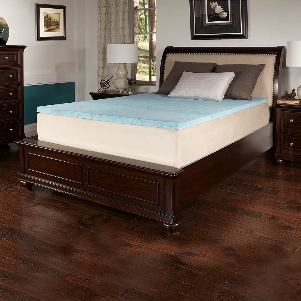 ComforPedic From Beautyrest 2-inch Comfort Choice Gel Flat Firm Mattress Topper