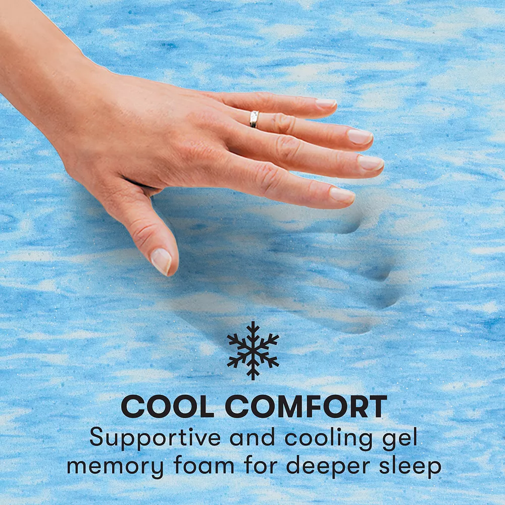 Serta® 3-inch Soothing Cool Gel Memory Foam Mattress Topper - Image 5