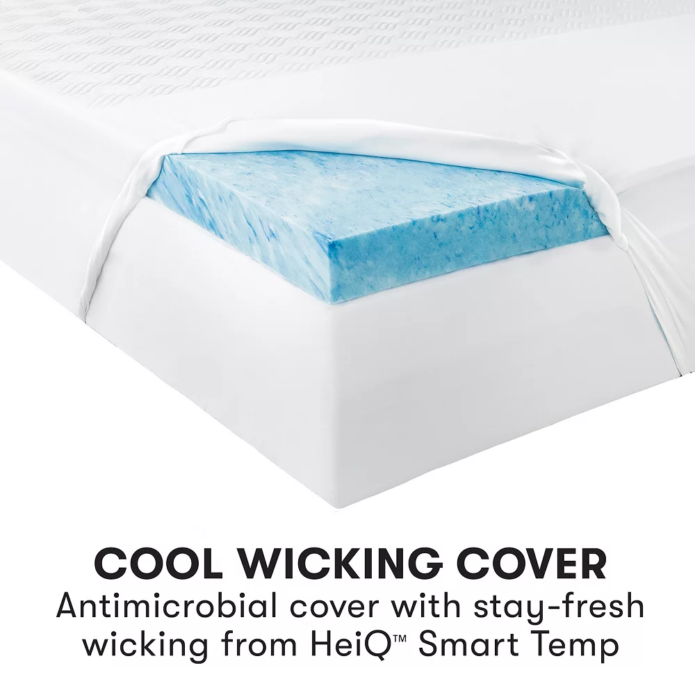Serta® 3-inch Soothing Cool Gel Memory Foam Mattress Topper - Image 6