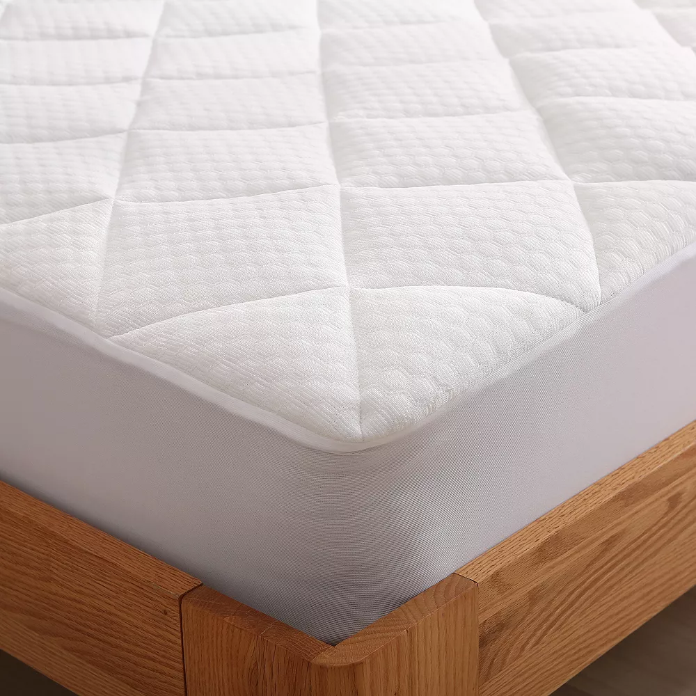 Dream On Cooling Knit Fabric Mattress Pad - Image 2