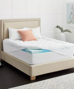 Sealy 3+1 Memory Foam Mattress Topper & Fiber-Fill