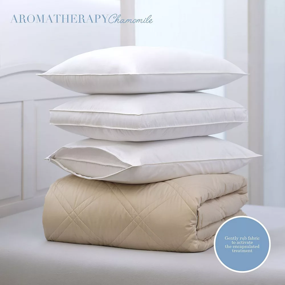Allied Home Chamomile Infused Cotton Standard Pillow Protector 2-Pack Set - Image 3