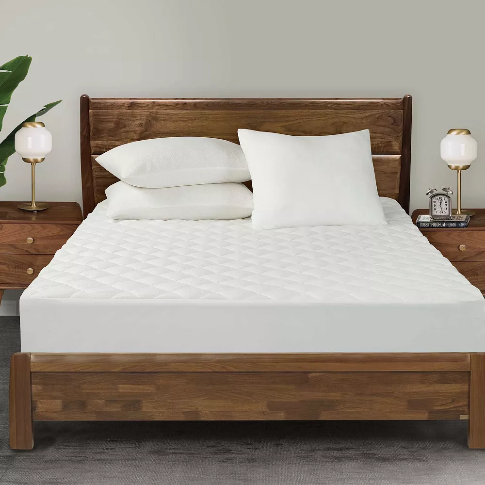 All In One All-In-One Circular Flow Breathable & Cooling Fitted Mattress Pad - Image 3