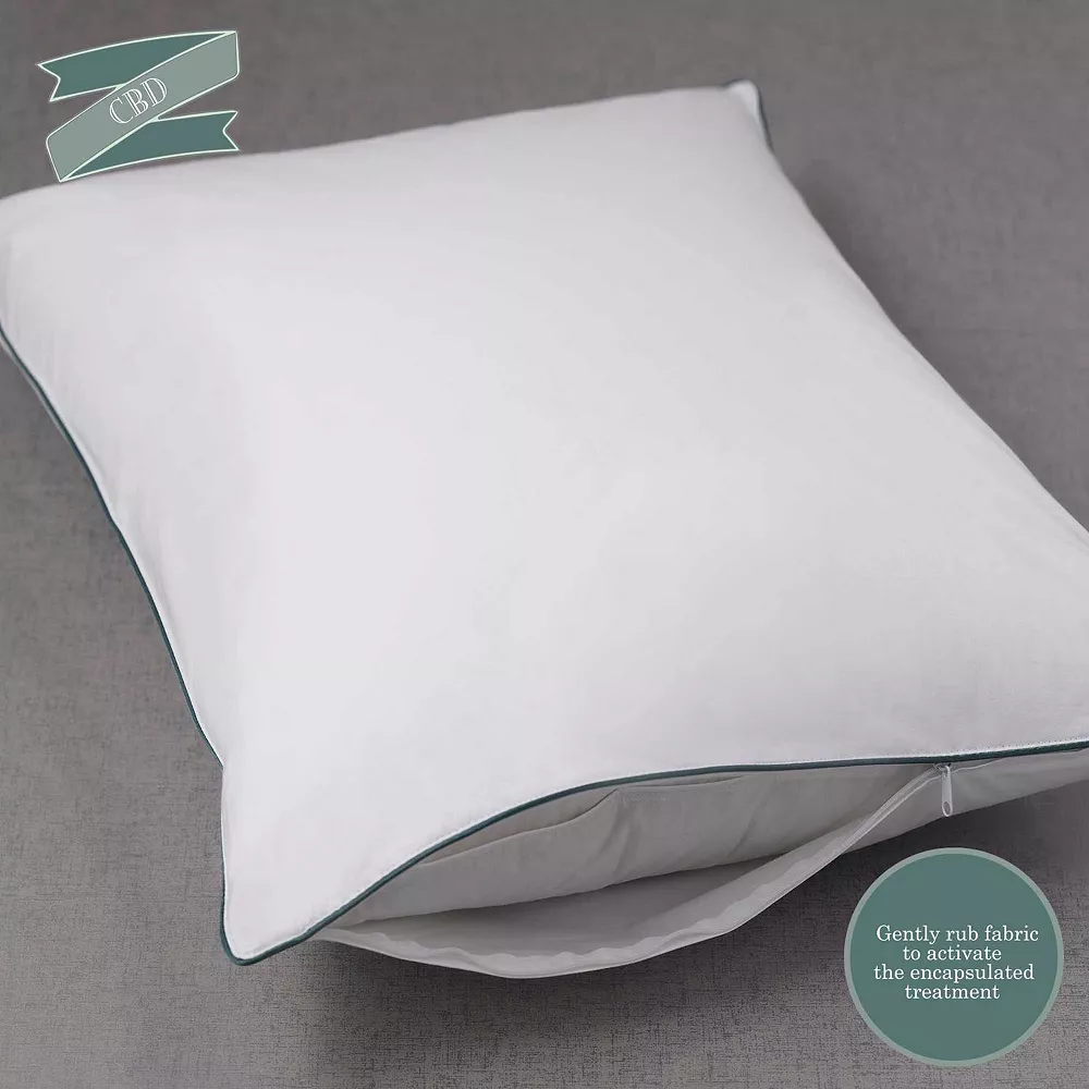 Allied Home CBD Infused Cotton Standard Pillow Protector - Image 2