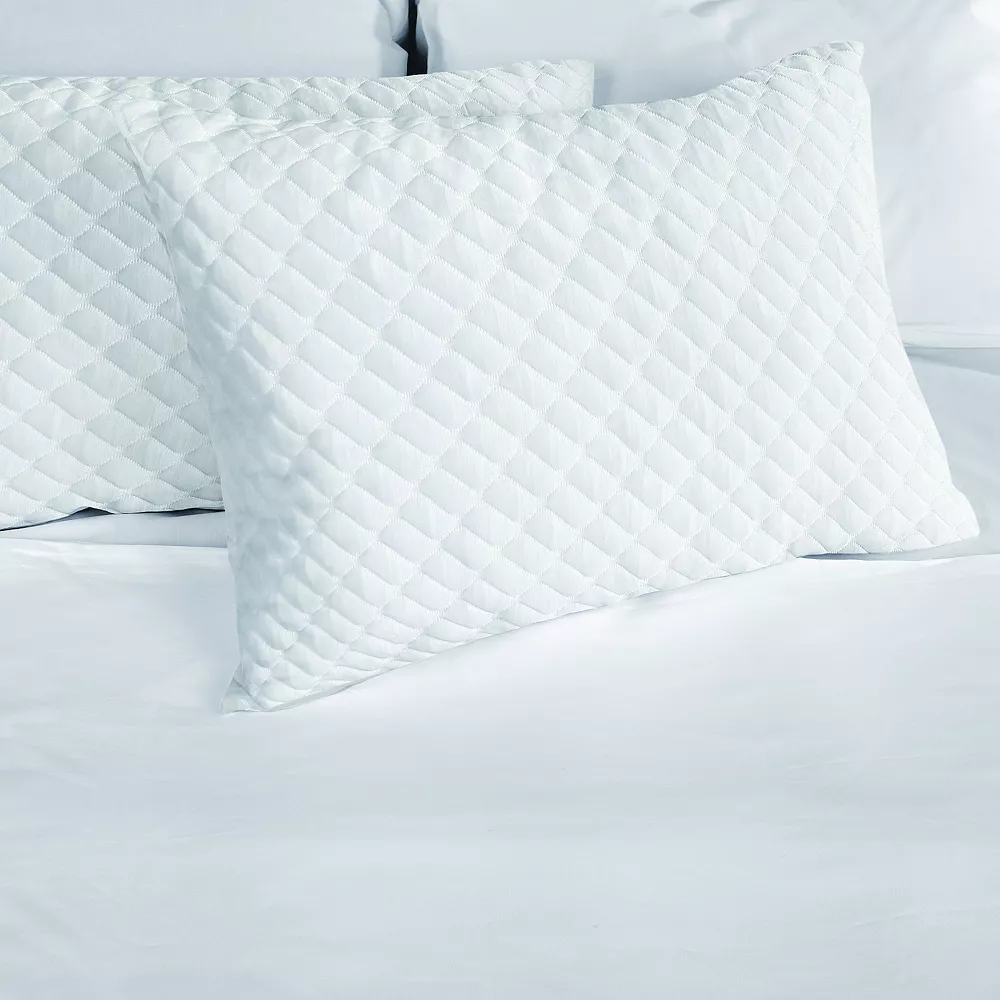 Serta Washable Micro Cushion Pillow With Gel Memory Foam - Image 2