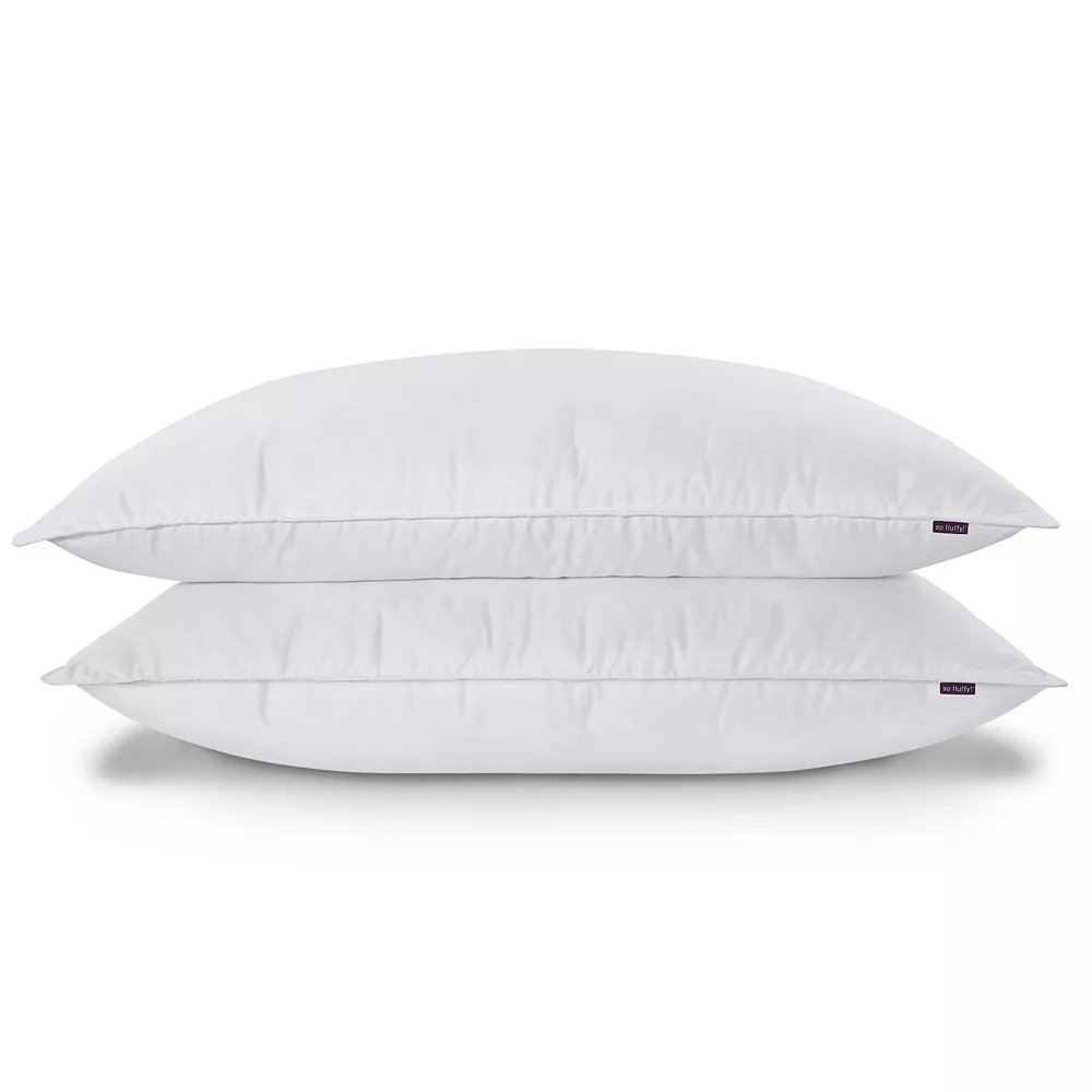SO FLUFFY 300 Thread Count Rolled 2-pack Pillow Set