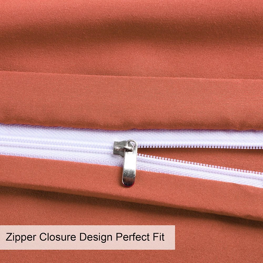 PiccoCasa 1800 Microfiber Breathable Zippered Pillowcases Set Of 2 King(20"x36") - Image 3