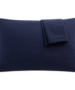 PiccoCasa 1800 Microfiber Breathable Zippered Pillowcases Set Of 2 Queen(20"x30")