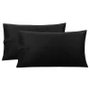 PiccoCasa Set Of 2 Soft Cotton Pillow Covers With Envelope Queen(20"x30")