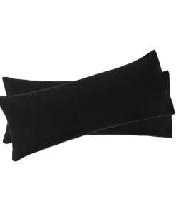 PiccoCasa 2pcs Bolster Soft 1800 Microfiber Support Cushion Body Pillow Covers Body(20"x48")