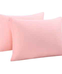 PiccoCasa Egyptian Cotton Pillow Cases Hidden Zipper 2 Pack Queen(20"x30")