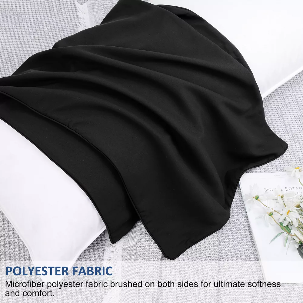 PiccoCasa Brushed Body Pillowcases With Roll Rim Zipper Closure Body(20"x48") - Image 2