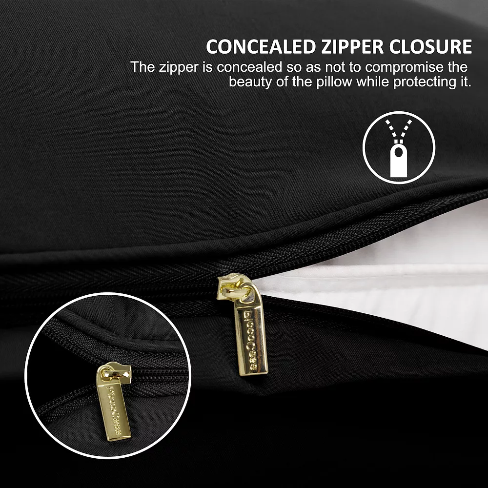 PiccoCasa Brushed Body Pillowcases With Roll Rim Zipper Closure Body(20"x48") - Image 3