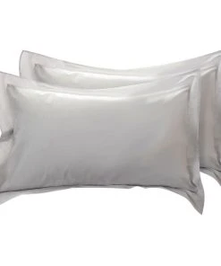 PiccoCasa 300 T C Egyptian Cotton Oxford Pillow Case Set Of 2 King(20"x36")