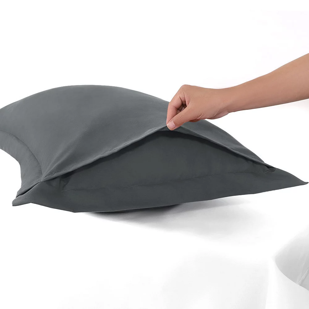 PiccoCasa 2 Packs Oxford Pillowcases Soft Microfiber Pillow Shams With Envelope Closure Queen 20"x30" - Image 2