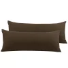 PiccoCasa 2 Pcs Body Pillow Cover With Zipper Closure Brushed Microfiber Body(20"x60")
