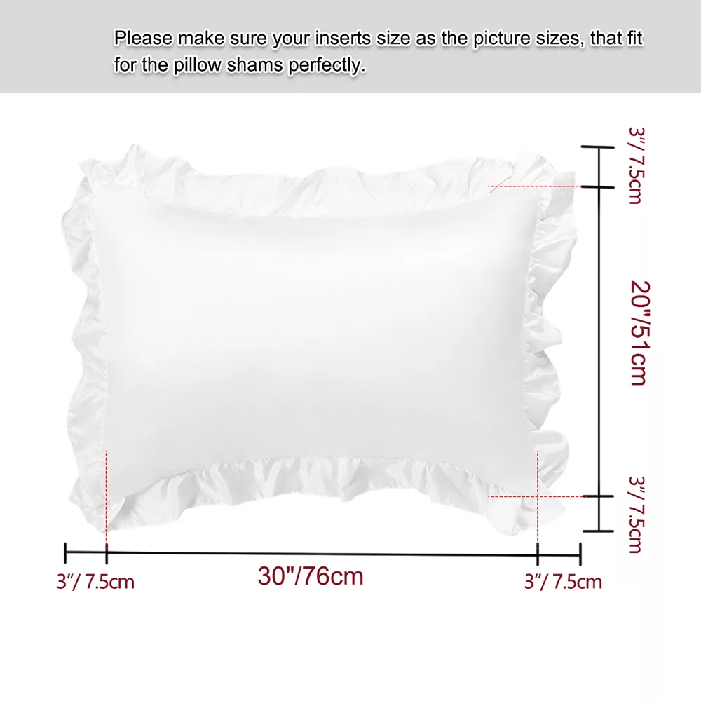 PiccoCasa 2PCS Satin Silk Pillow Cases Cover Housewife Cushion Queen(20"x30") - Image 3