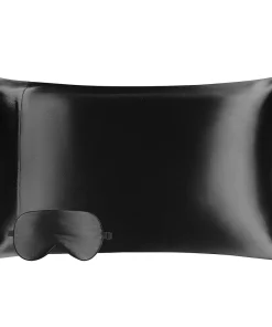 PiccoCasa 19 Momme Silk Pillowcase With Eye Cover Set King 20"x36"