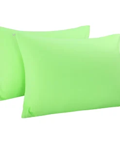 PiccoCasa Egyptian Cotton Pillow Cases Hidden Zipper 2 Pack Standard 20"x26"