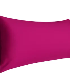 PiccoCasa Cotton 250 Thread Count Solid Body Pillow Case Pillowcase With Envelope Closure Body 20" X 72"