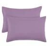 PiccoCasa Soft Microfiber Zippered Pillowcase Set Of 2 Standard 20" X 26"
