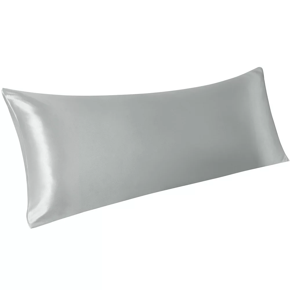 PiccoCasa 1 PC Luxury Silky Pillow Cover Luxury Long Satin Pillow Cases With Envelope Closure Body 20" X 60"