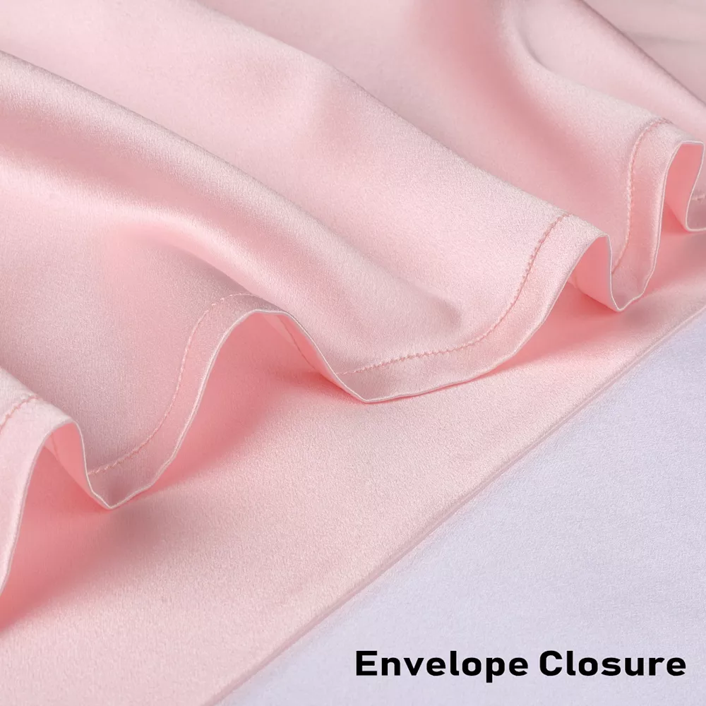 PiccoCasa 100% Pure Silk Smooth Pillowcases 1 Pc King 20" X 36" - Image 3