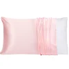 PiccoCasa 100% Pure Silk Smooth Pillowcases 1 Pc King 20" X 36"