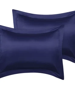 PiccoCasa 2 Pack Pillow Covers Soft Silky Oxford With Envelope Closure King 20" X 36"