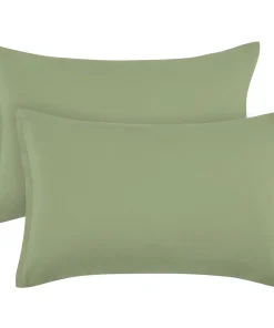 PiccoCasa 2 Pcs Zippered Soft Microfiber Pillow Cases Travel 14"x20"