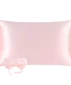 PiccoCasa 19 Momme Silk Pillowcase With Eye Cover Set Queen 20"x30"