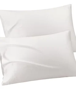 PiccoCasa Pure Cotton Pillowcases 2 Pcs Soft With Envelope King 20" X 36"