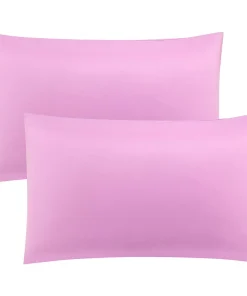 PiccoCasa Pillowcases 2Pcs, Viscose With Zipper King 20" X 36"