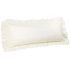 PiccoCasa 100% Brushed Microfiber Ruffle Body Pillowcases 1 Pc Envelope Closure 20" X 48"